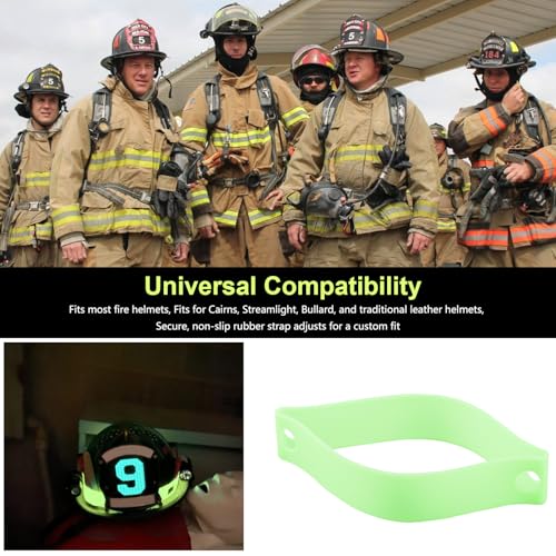Illuminating 3rd Generation Fire Helmet Band ? Glow in The Dark Reflective Strap Compatible with Cairns, Streamlight & Traditional Fire Helmets, Transforming the safety of firefighter