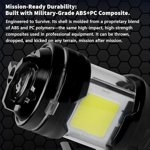 Tactical Airsoft Grenade with LED Light - Compact & Portable