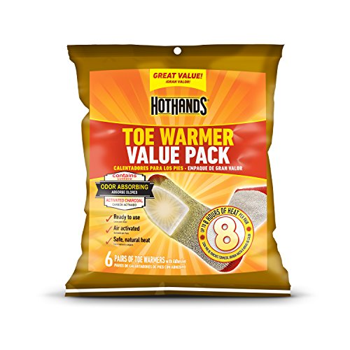 Adhesive Toe Warmers - 6 Pair Value Pack for Cold Weather Foot Comfort