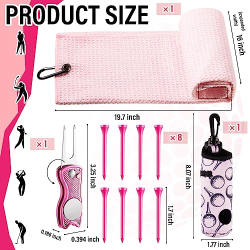 Complete Golf Accessories Set for Women - Light Pink