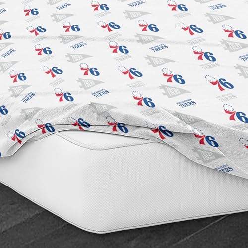 Philadelphia 76ers Full Size Sheet Set - Soft Team Logo Bedding