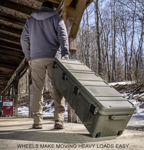 Tactical Rifle Crate with Wheels - 39" Hard Gun Carrying Case