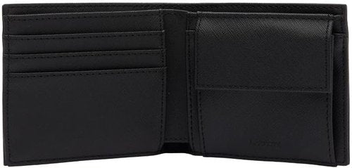 Lacoste Men's Classic Billfold Wallet - Medium Size with Coin Pocket - Stylish & Durable
