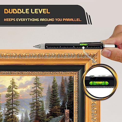9-in-1 Multitool Pen Set - Durable Aluminum Tech Tool with 6 Refills
