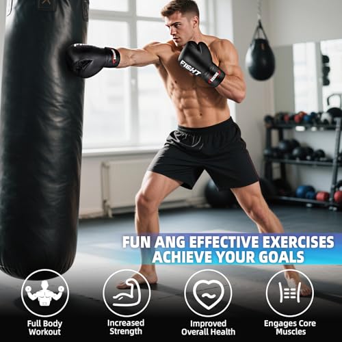 YORWHIN Heavy Punching Bag Boxing Gloves for Men & Women, Muay Thai MMA Training