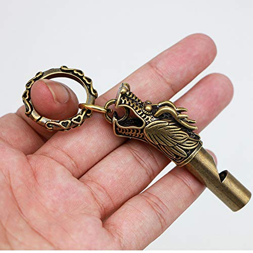 Portable Emergency Survival Whistle - Vintage Bronze Design