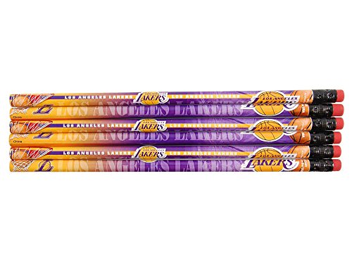 Los Angeles Lakers NBA Pencil Set - 6 Pack