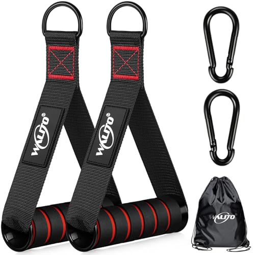 Heavy Duty Exercise Handles for Cable Machines - 2 Pack with Non-Slip Grip