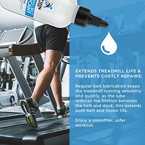 100% Silicone Treadmill Lubricant - 4oz with Dual Applicators