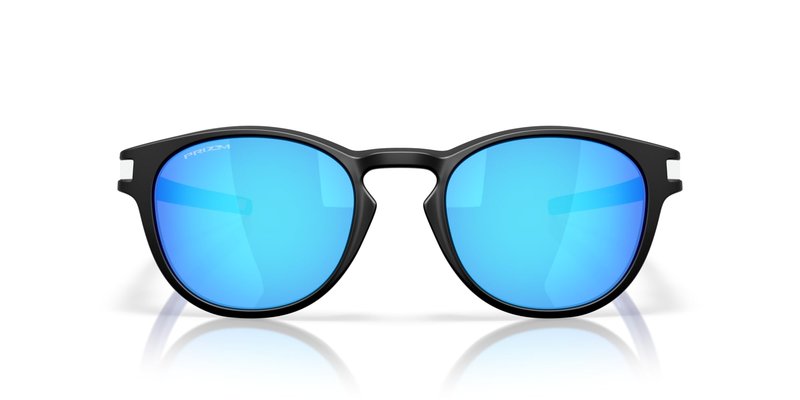 Oakley OO9265 Latch Sunglasses, Matte Black/Prizm Sapphire, 53 mm