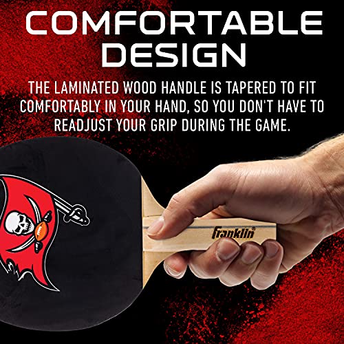 NFL Table Tennis Paddle - Tampa Bay Buccaneers Team Colors