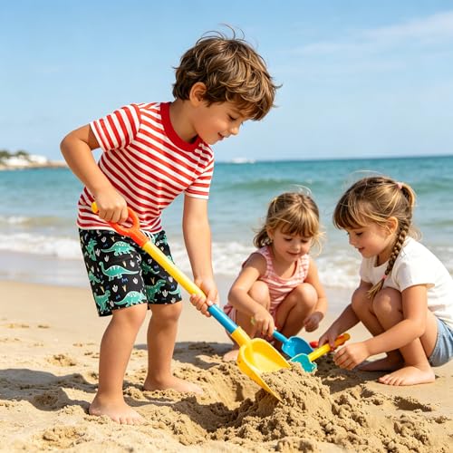 Boys Quick-Dry Swim Trunks - Toddler Board Shorts - Green Dinosaur 4-5T