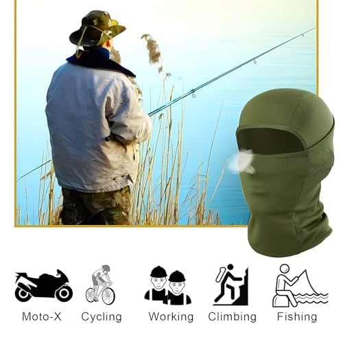 Breathable Balaclava Face Mask - 6 Pack UV Protection Hood - One Size