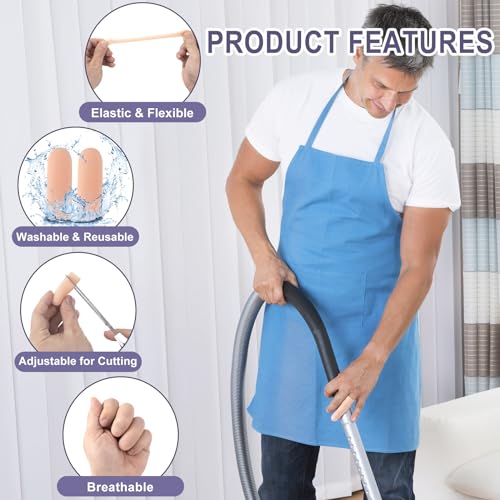 Gel Finger Support Protector Caps - 10pcs Large Skin Colour