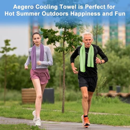 Cooling Towel 4-Pack - Soft Breathable Neck Wraps - Deep Blue/Grey/Black/Red