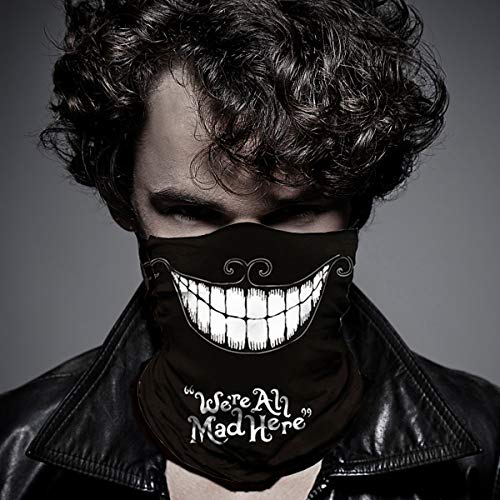 Seamless Neck Gaiter Bandana Face Mask - Weird Smile