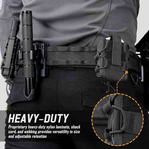 Molle Handcuff Holster Pouch - Tactical Duty Belt - Black
