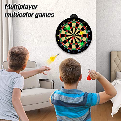 Magnetic Dart Board Set with 12 Magnetic Darts - Indoor Fun for Kids and Adults