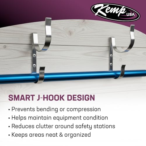 Aluminum Ring Buoy J-Hook Mounting Bracket for Marine & Dock Safety