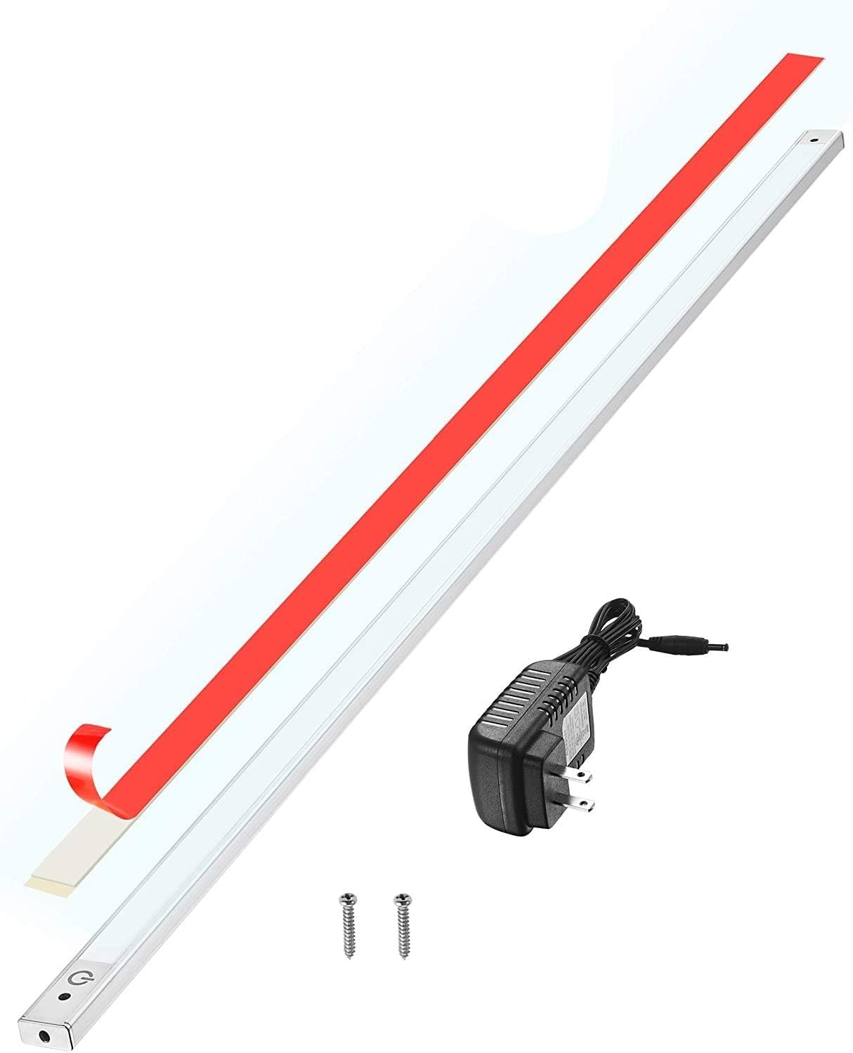 phonar 48 inch Under Cabinet Lighting LED Lamps for Kitchen Closet, LED Counter Light with Plug in Hardwired LED Lighting for Wardrobe(Cold White)