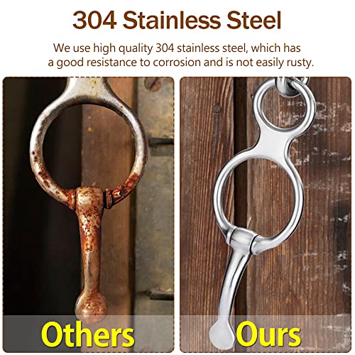 4-Pack Magnetic Horse Tie Rings Humane Safe Tying Retracting Stress Relief