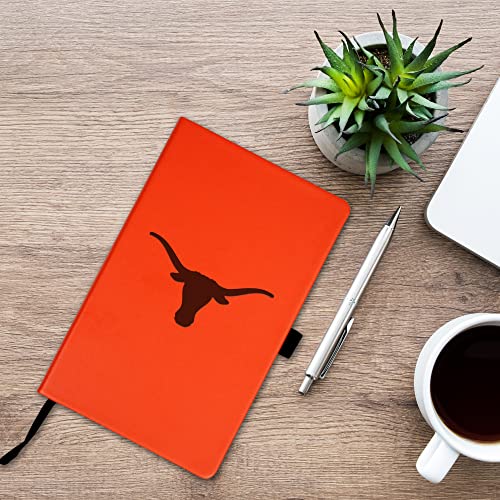 Texas Longhorns Laser-Engraved Notepad with Pen Loop - 5.25 x 8.25