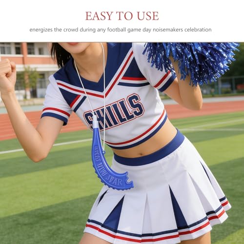 8.6 Inch Plastic Stadium Horns - 6 Loud Noisemakers for Sports Events