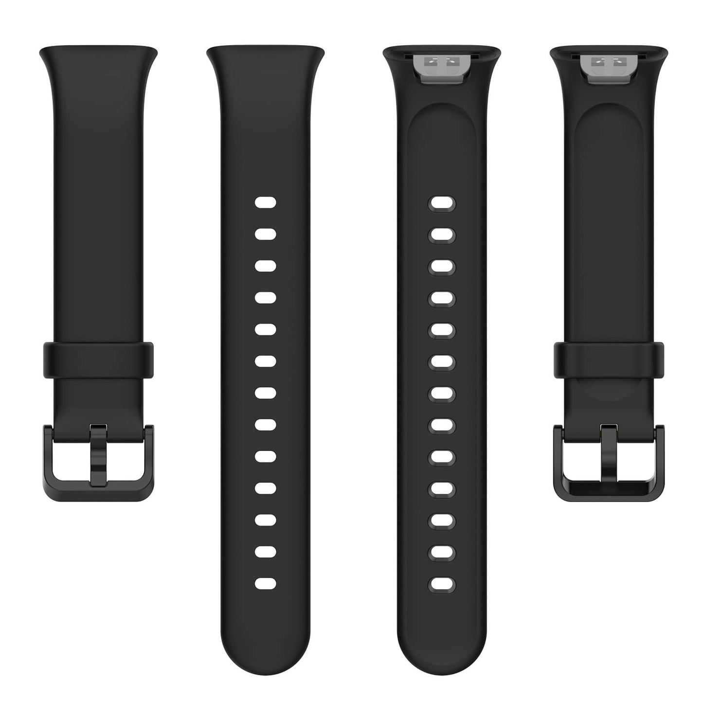 MOTONG Compatible with Xiaomi MI Band 7 Pro Replacement Band - Silicone Replacement Wrist Band Strap Compatible with Xiaomi MI Band 7 Pro(Silicone Black)