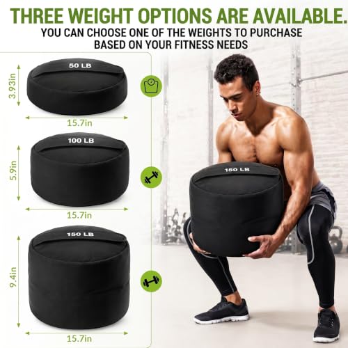 Heavy Duty Unfilled Workout Sandbag for Strength Training - 50LB, 100LB, 150LB