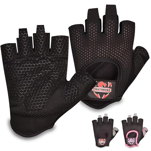 Weight Lifting Gloves with Full Palm Protection - X-Large Black