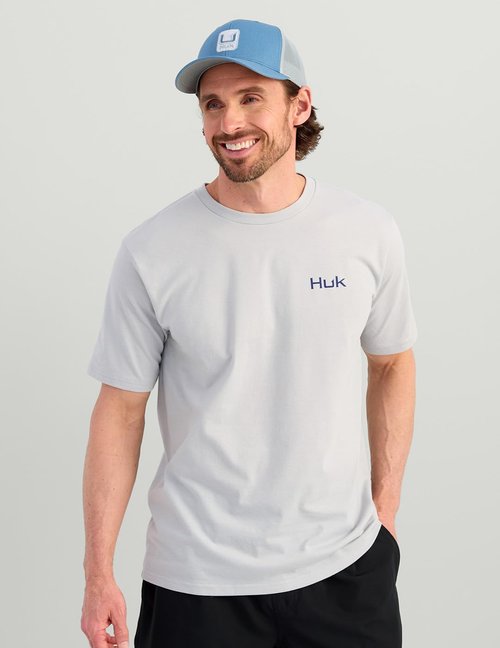 HUK Men's Performance Fishing T-Shirt - KC Scott Short Sleeve Design for Comfort and Style