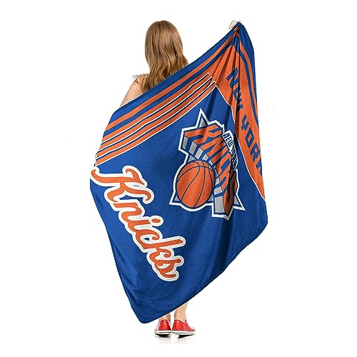 New York Knicks Microfiber Throw Blanket – 46"×60" Cozy Game Day Blanket