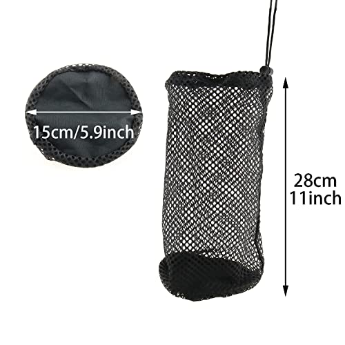 Nylon Mesh Golf Pouch - Holds 48-56 Balls, Adjustable Drawstring
