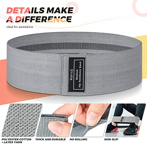 Resistance Bands Set for Home Gym - 3 Professional Fabric Loops