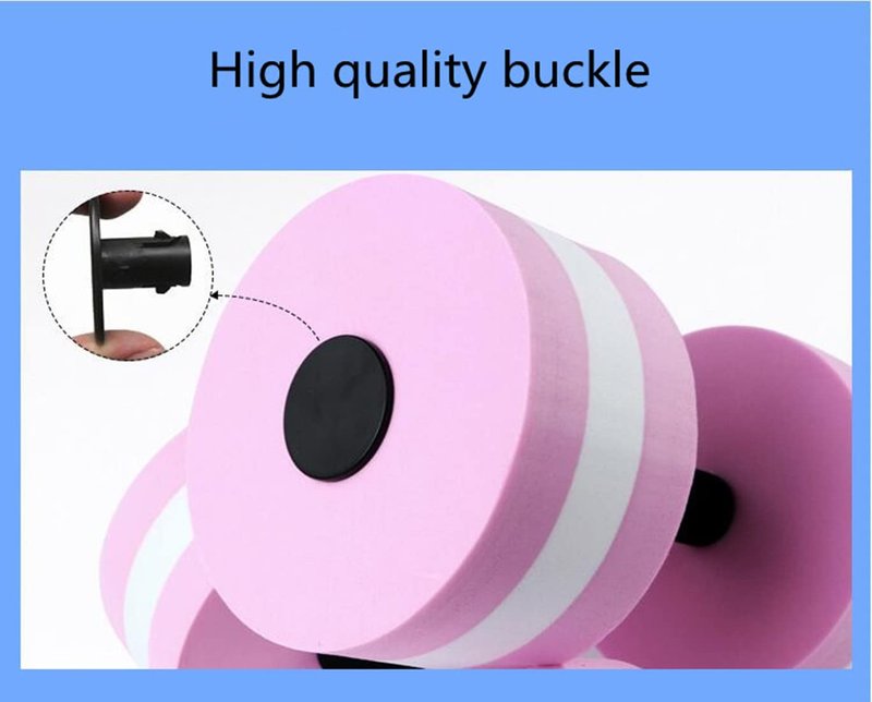 MMCCHB Floating Dumbbells, Water Sports Dumbbells,Set of 2 - for Water Aerobics（Pink, red, Blue, Green） (Blue)