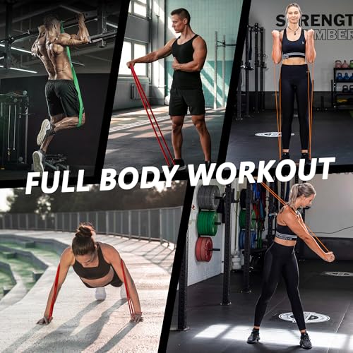 Light Resistance Exercise Bands for Strength Training - Orange (5-15lb)