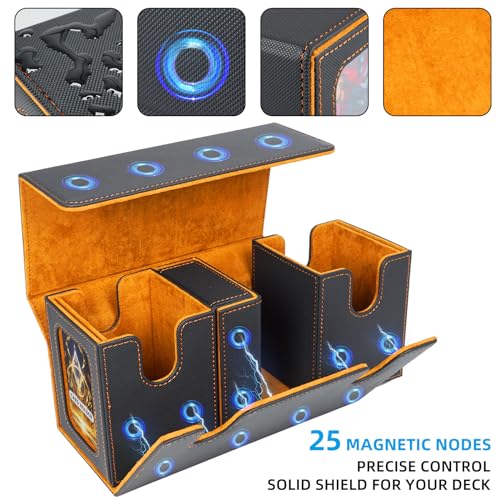 MTG Commander Deck Box - 3-in-1 Card Storage Organizer for 200 Cards