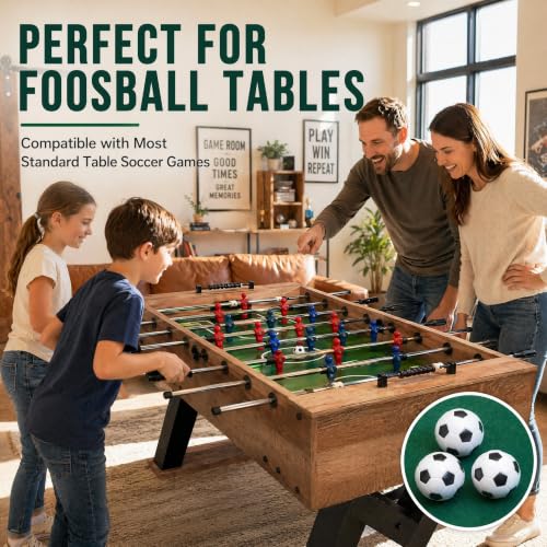 36mm Foosball Replacement Balls - Standard Tabletop Soccer Game - 9 Pack
