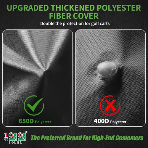 Heavy-Duty Golf Cart Cover for 2/4 Passengers - Grey