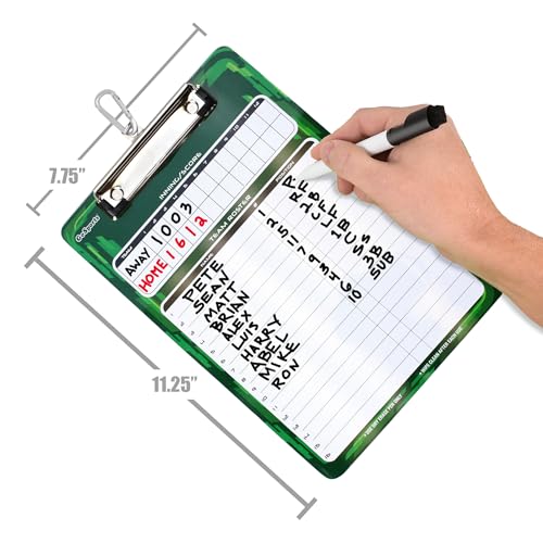 Baseball Softball Coaches Clipboard – Dry Erase Lineup Board