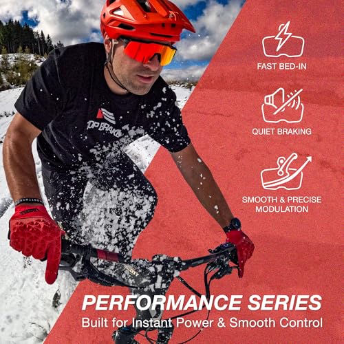Disc Brake Pads for AVID SRAM Level/Force eTap HRD – 2 Pairs Red MTB