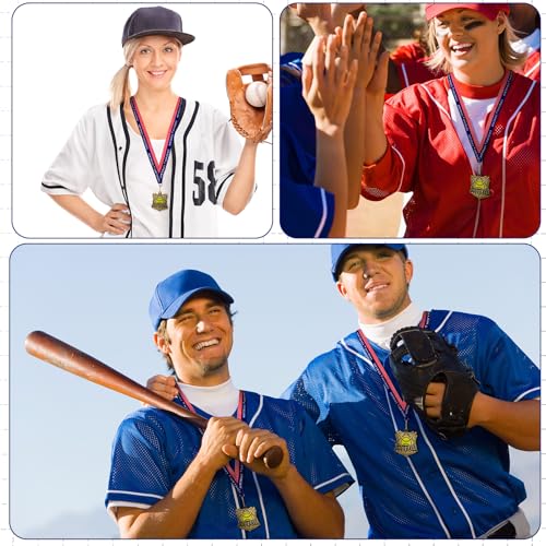 Sports Awards Medals with Neck Ribbons, 2''