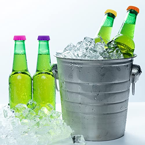 24-Pack Silicone Bottle Caps - Reusable for Beer, Soda & Wine