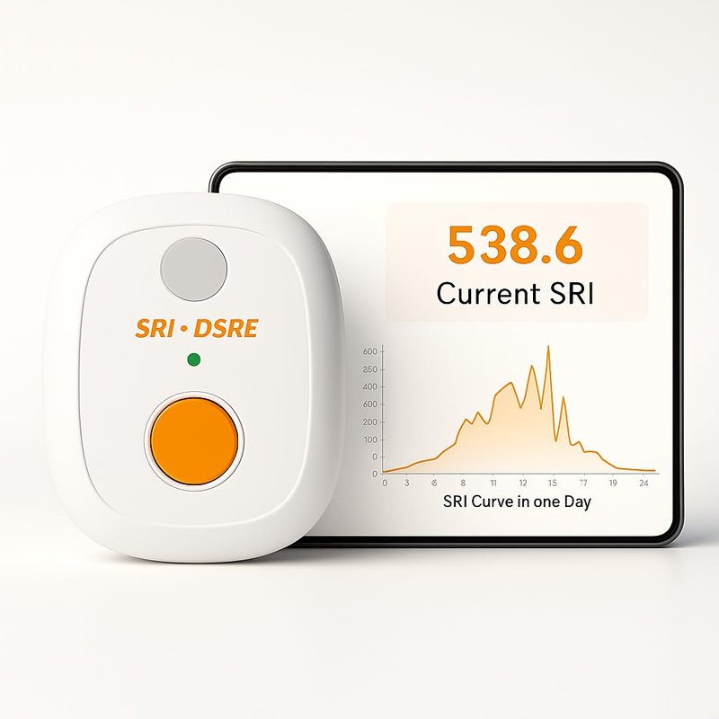 Solar Power Meter – Measures Solar Radiation Intensity & Daily Solar Radiation Energy, 180-Day Data Logging, Real-Time Graphs & CSV Export, Weather-Resistant Outdoor Solar Irradiance Monitor
