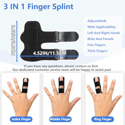 Adjustable Finger Splints - Support for Arthritis & Injuries