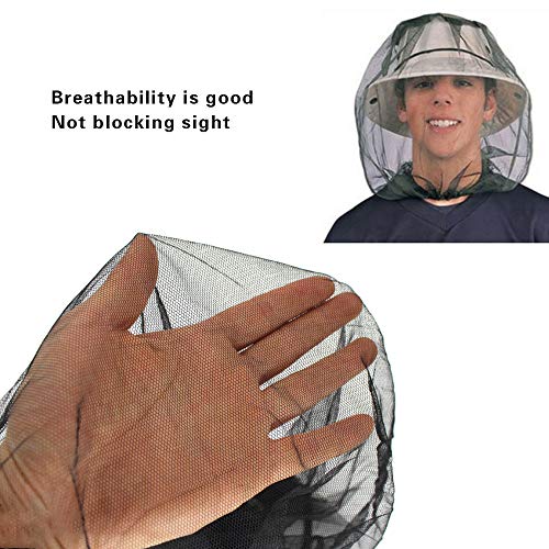 5 Pack Mosquito Head Nets - Lightweight Bug Protection for Outdoor Activities