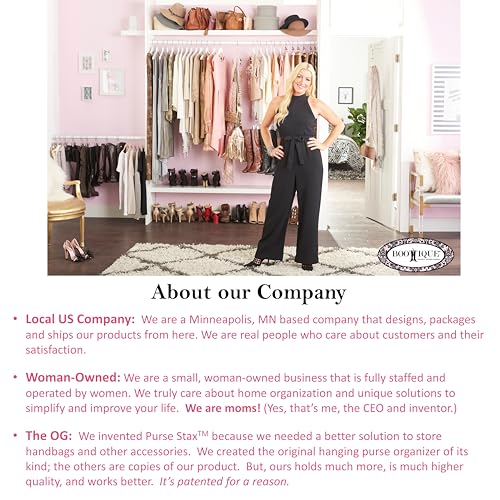 Over Door and Closet Purse Hanger Organizer- 12++ Max Purse Storage, Bag Holder Rotates 360, Quality Heavy Duty Chrome Holds 50lbs; Purses, Handbags, Totes, Crossbody, Backpacks, Fanny, Belt Bags