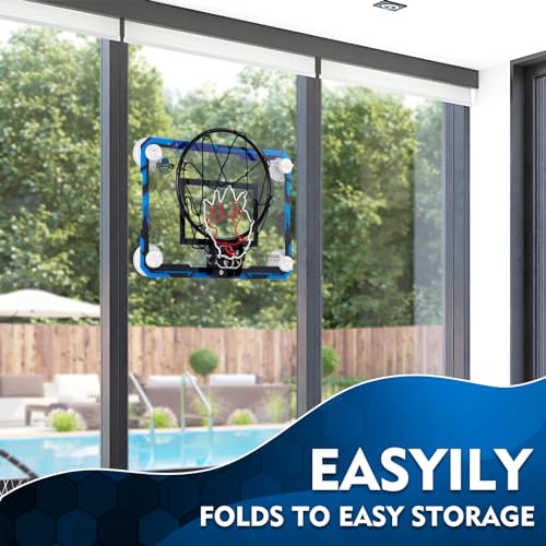 Mini Indoor Basketball Hoop with Suction Cup - Blue Ordinary