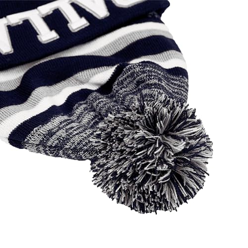 Stylish Winter Cuffed Beanie Hat for Football Fans - Dc Blue