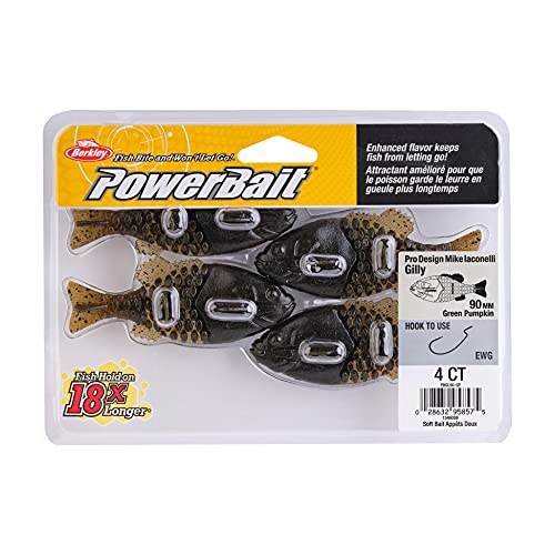 Powerbait Gilly Soft Bait - 90mm Green Pumpkin
